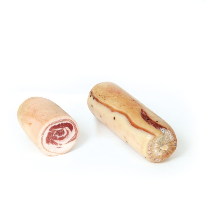 Pancetta arrotolata con aglio | Alemano Daniele